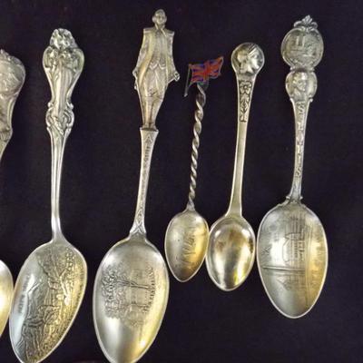 STERLING SPOONS SOUVENIR W/ ENGRAVING
PRICED AS MARKED
