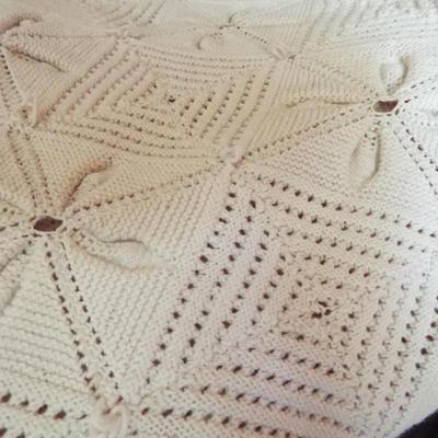 Sale Photo Thumbnail #201: CROCHETED KNITTED COVER THAT TOOK THE OWNERS MOTHER ONE YEAR TO COMPLETE