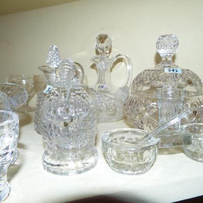 PRESSED AND CUT GLASSWARE AND CRYSTAL