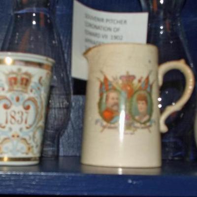 ENGLAND CORONATION PIECES OF POTTERY/PORCELAIN