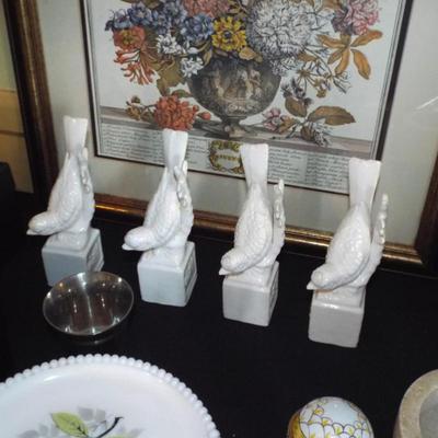 Sale Photo Thumbnail #110: WHITE PORCELAIN DOVES FOR TABLE DECORATIONS