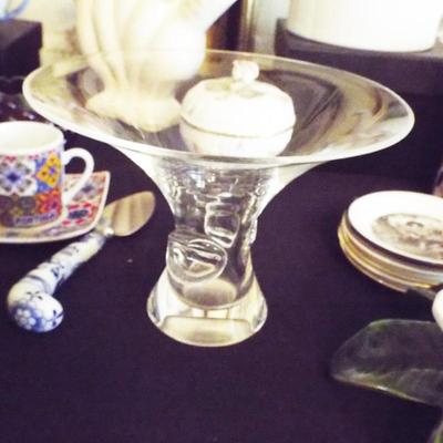 Sale Photo Thumbnail #122: STEUBEN SIGNED THUMBPRINT BOWL BY GEORGE THOMPSON