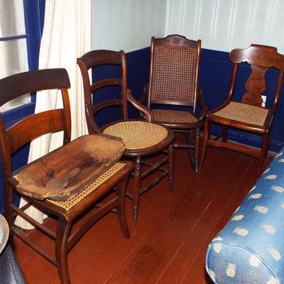 ASSORTED ANTIQUE CHAIRS