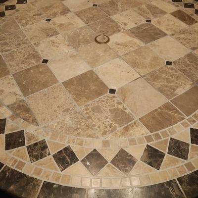 Mosaic Stone Patio Table