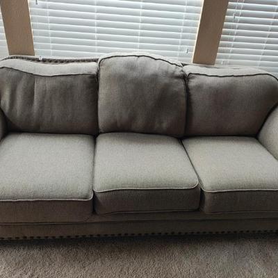 Weirs Furniture Sofa with Nailheads (7.5 ft x 3 ft)