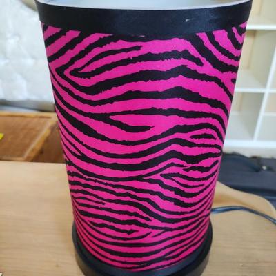 Pink Zebra Lamp