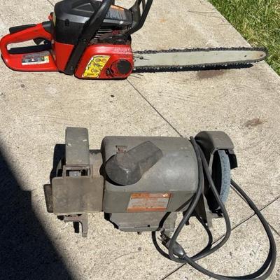 Craftsman 16" / 36cc Chainsaw & 1/3 H.P. Bench Grinder