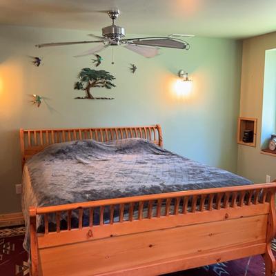 Queen Bedframe, Mattress, & Box Spring