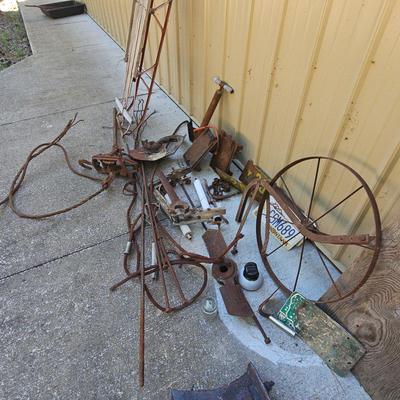Assortment Of Metal Yard Art