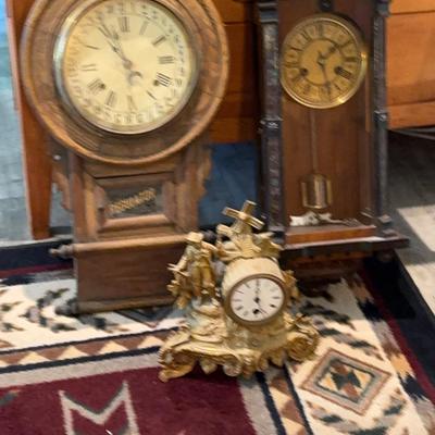 3 Antique Clocks 