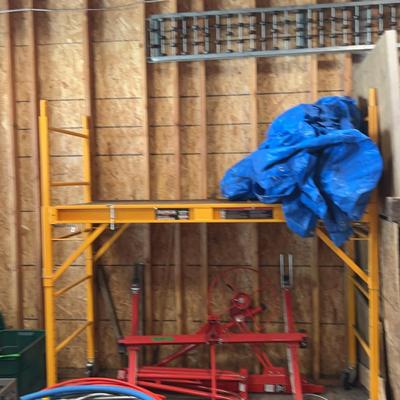 Scaffolding With Tarp