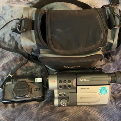 Video Camcorder And Film Camera
