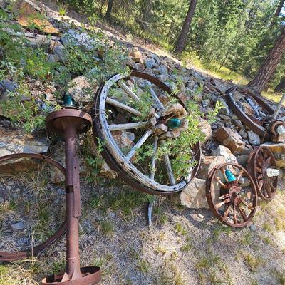 Antique Wagon Wheels 