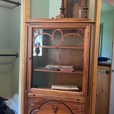 Antique Cabinet & Clock