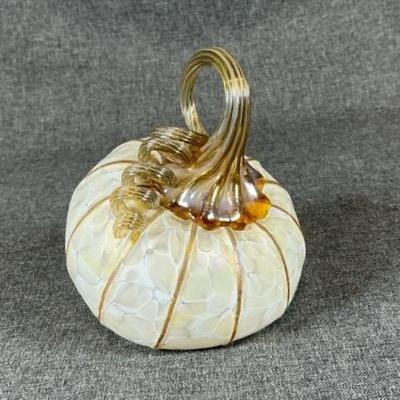 Decorative Glass Pumpkin 