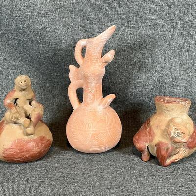 Terracotta Vases & Statue