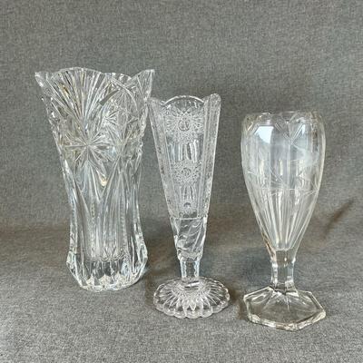 Three Glass Vases