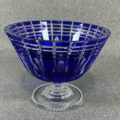 Caesar Crystal Bohemiae Nora Medium Cherry Compote Cobalt 