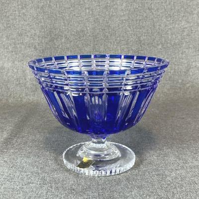 ANANAS Plum Compote By Caesar Crystal Bohemiae In Cobalt