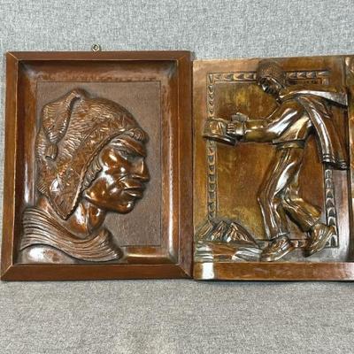 Vintage Carved Aymara Plaques