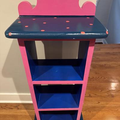 Solid wood painted bookcase 