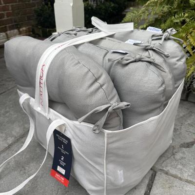 New chair pillows outdoors