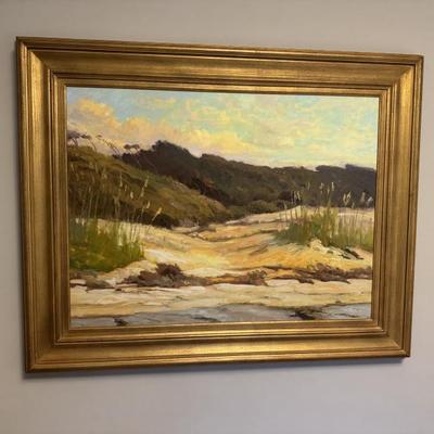 Original Joe mullican 50 by 40 coastal art. Have appraisal