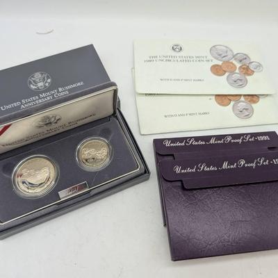 Mint & Proof Sets w/ Mt. Rushmore Commemorative Set