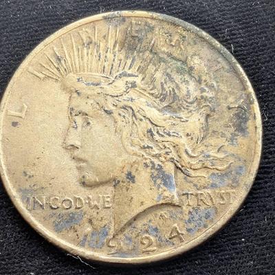 1924 Silver Peace Dollar
