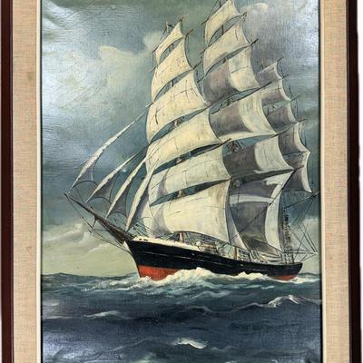 Original Oil Painting Maritime Scene