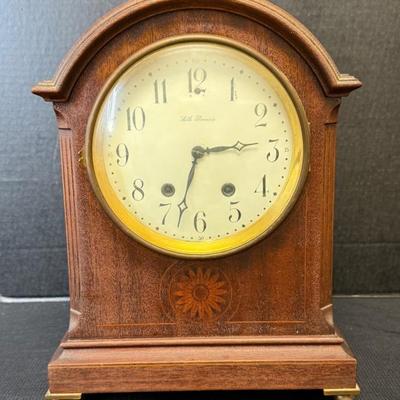 Seth Thomas Mantle Clock In Walnut Case 