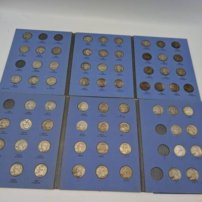 Collection Of 66 Silver Washington Quarters