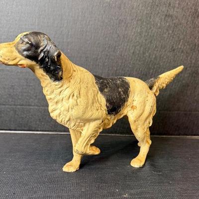Vintage Cast Iron Hubley Springer Spaniel Doorstop.