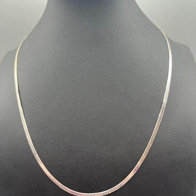 14k White Gold Snake Chain