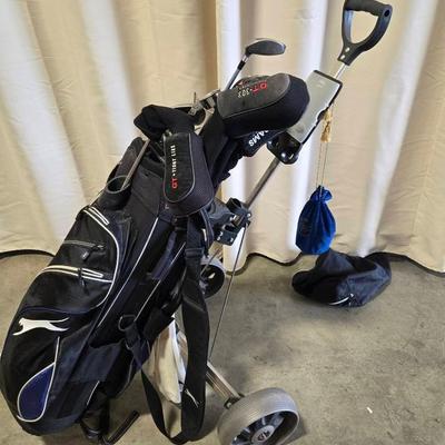 Ladie's Golf Clubs, Carry Case & Cart Orlimar Adams