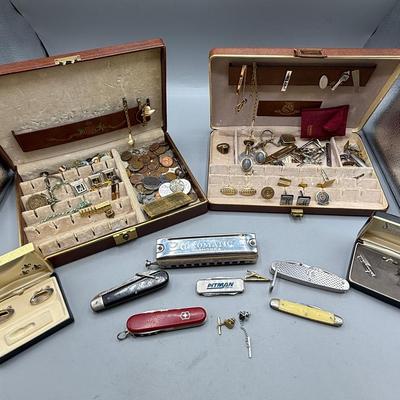 Men’s Jewelry Box Lot 