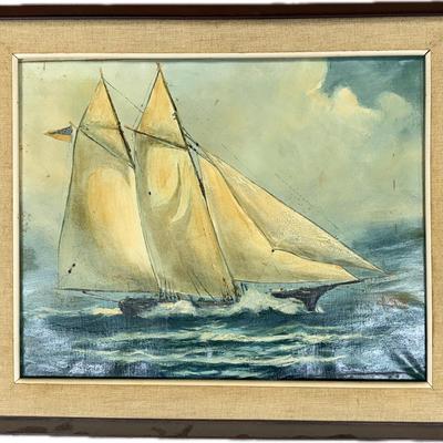 Original Oil Painting Maritime Theme