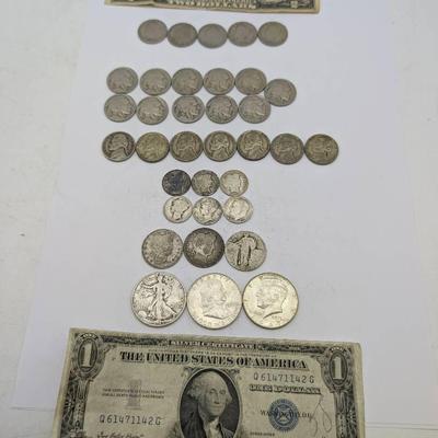 Vintage US Coin & Currency Lot