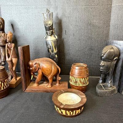 Handcarved Wooden African Art Pieces 