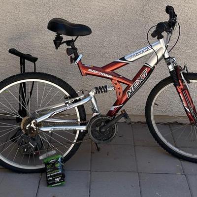 Next Power X 18 Speed Mountain Bike and Accessories 