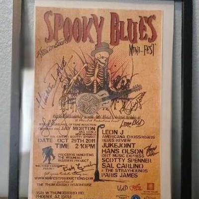 Spooky Blues Mini-Fest Autographed Poster
