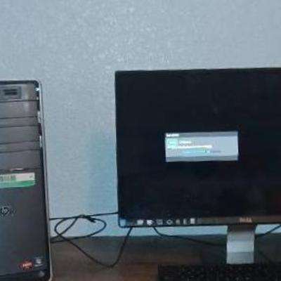 HP CPU And Dell Monitor