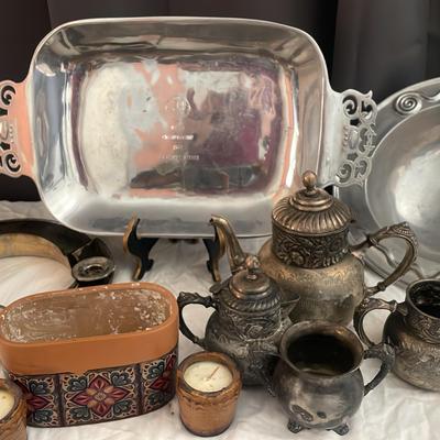 Silver plated Mexican Teapots  