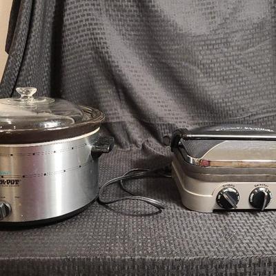 Rival Crock Pot and Cuisinart Griddle