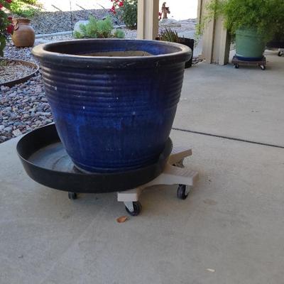 Blue Ceramic Pot