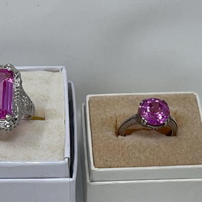 Pink Topaz Rings