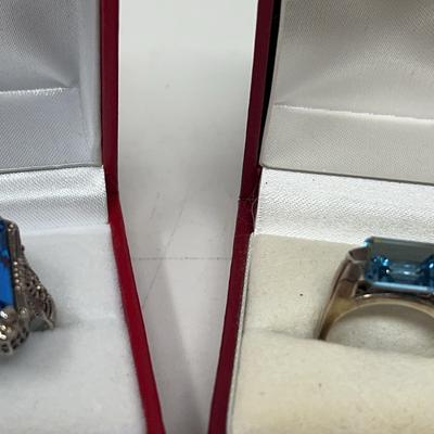 Blue Topaz Rings
