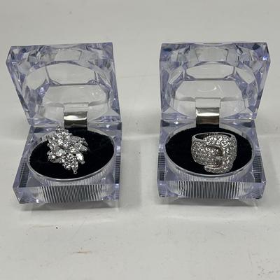 Sterling Silver Ring With Cubic Zirconia Stones