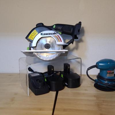 Kawasaki Table Saw and Makita Orbital Sander 