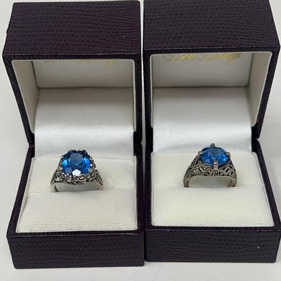 Genuine Blue Topaz Rings
